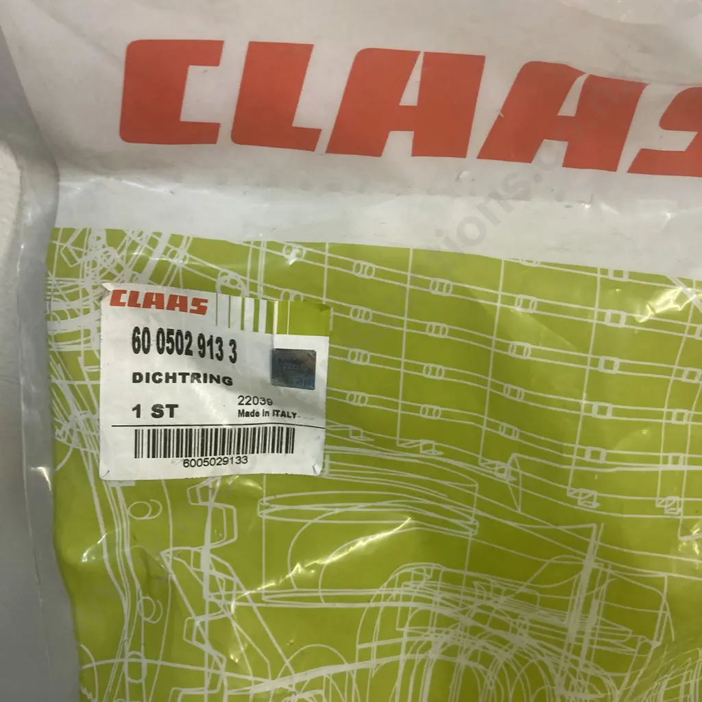 Claas 6005029133 Dichtring, 0021627041 Zylinder & Alfagomma 1" Hose (Unable to sell Dumped) Image 1++